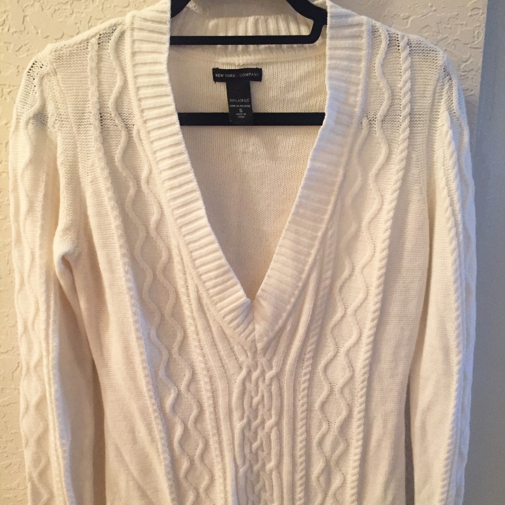 Ladies White Sweater